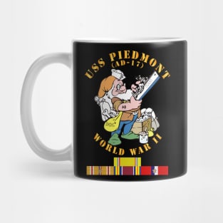 USS Piedmont (AD-17) w PAC SVC WWII Mug